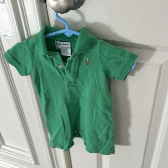 Ralph Lauren Polo onesie in green size 6 months, 100% cotton - Picture 4 of 5